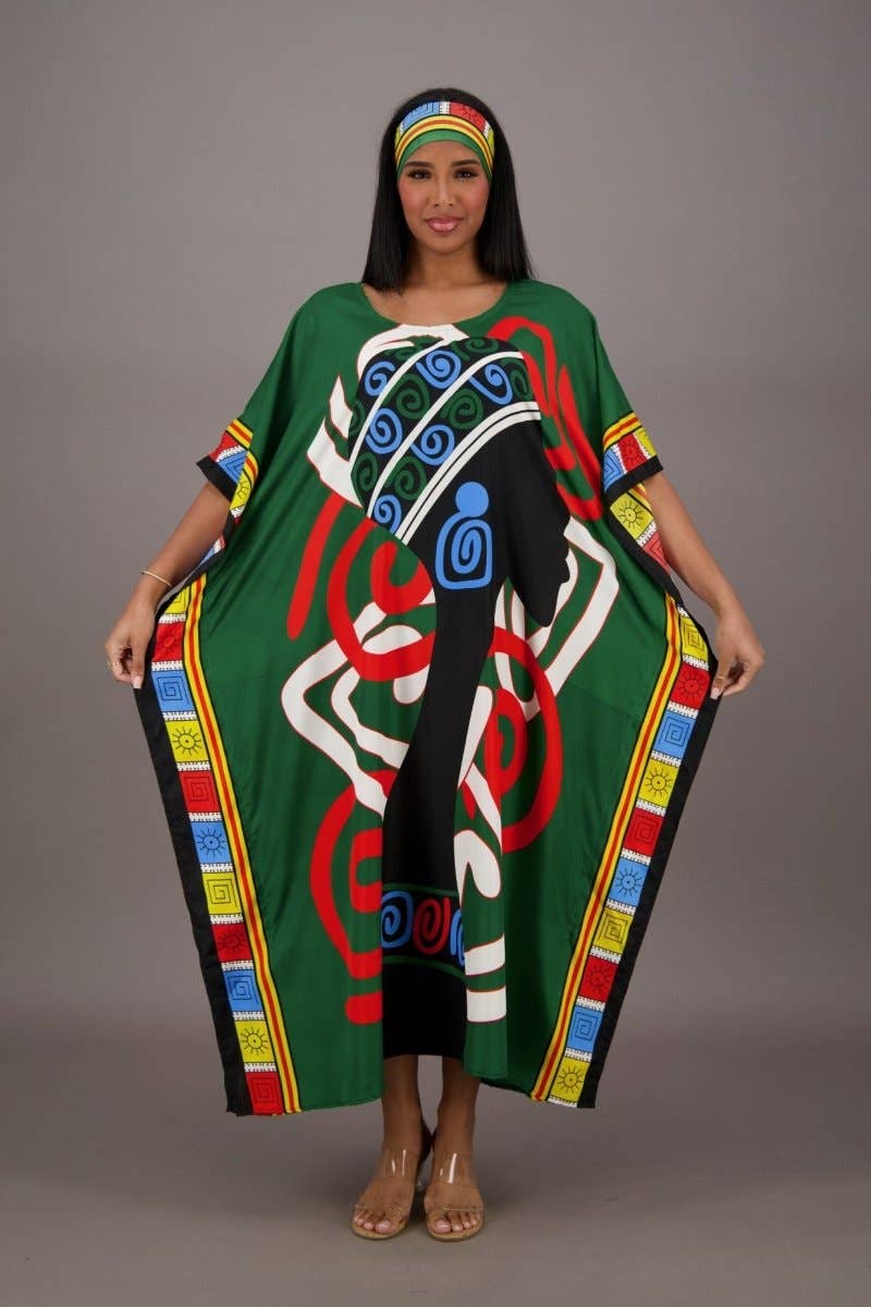 Mali Mirage African Print Kaftan KAF-42206