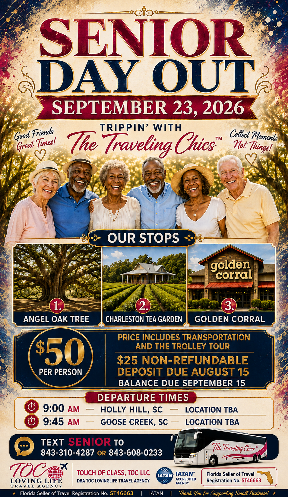 Senior Day Trip — Full Payment $50 (Bus)