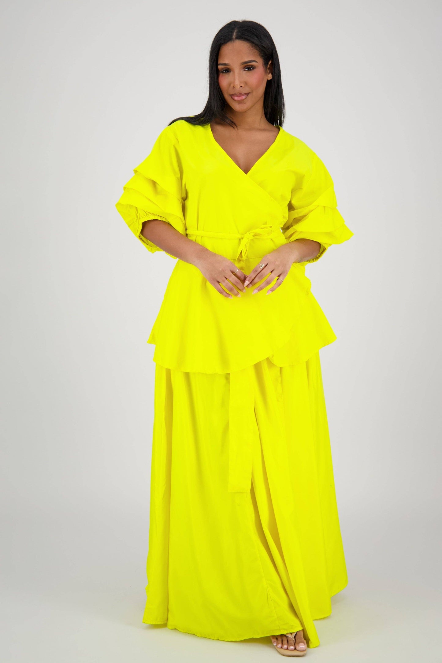 Wrap Top Skirt Set AS-25077