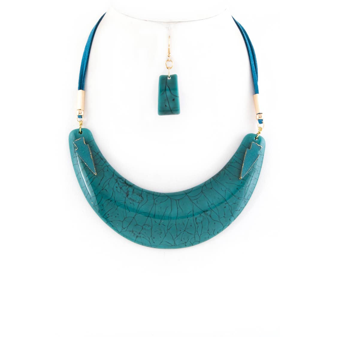 Arrows & Resin Collar Necklace Set