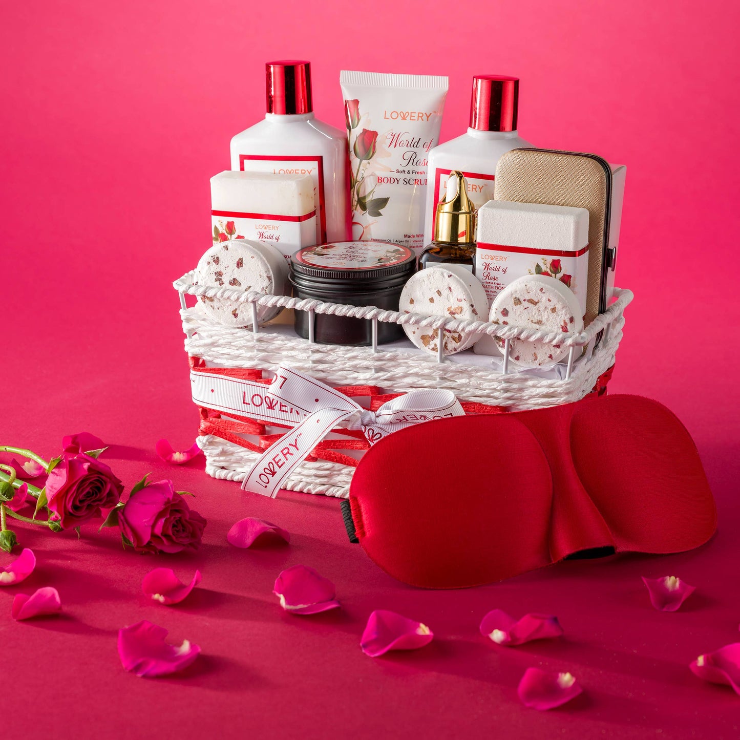 Valentines Day Spa Gift Basket, Deluxe Stress Relief Spa Kit