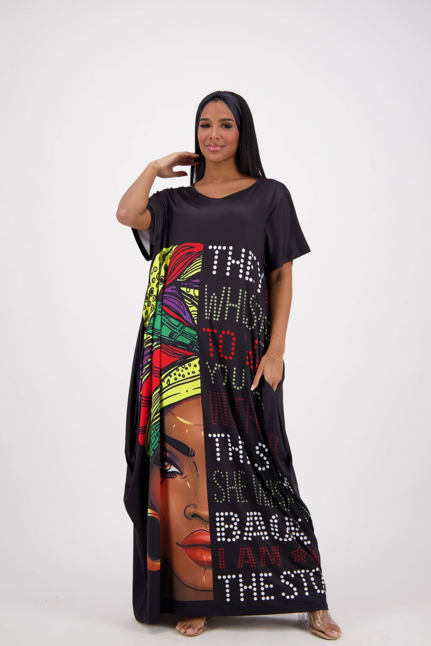 "They Whisper" Print Kaftan CH8853