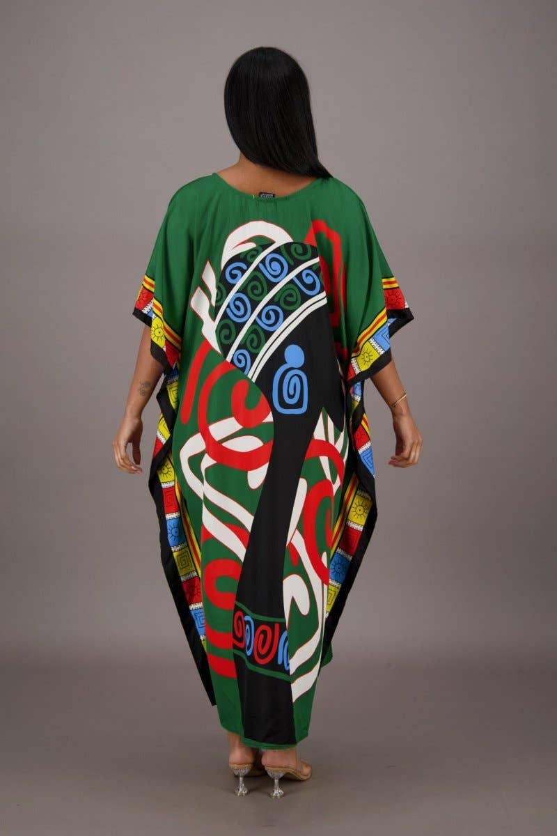 Mali Mirage African Print Kaftan KAF-42206