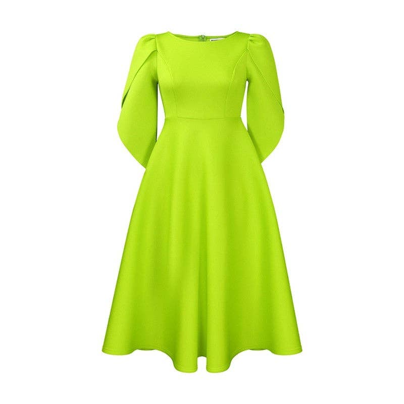 Solid Color Elegant Fashion Banquet Dress Skirt