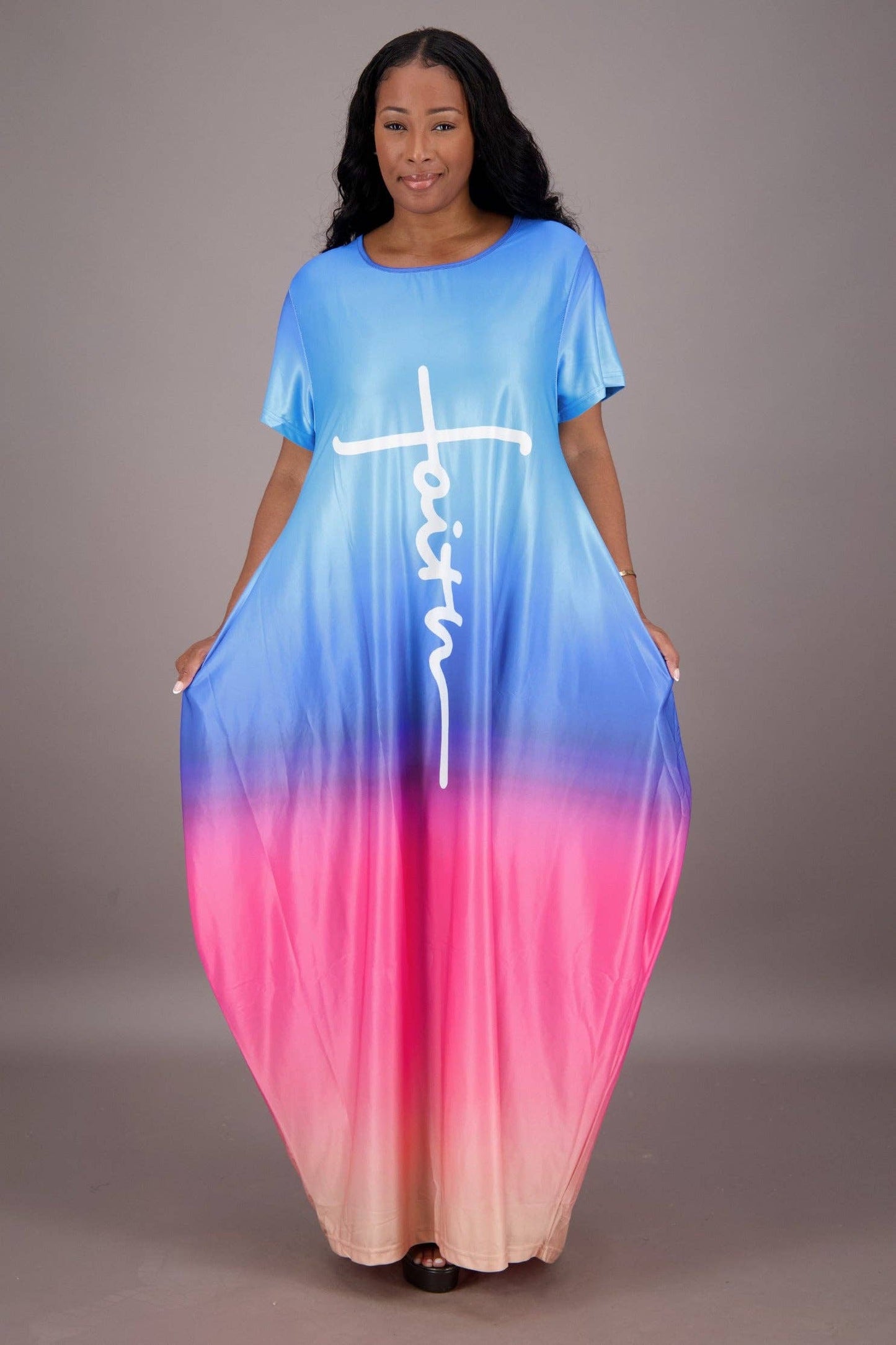 Gradient Dye Faith Dress