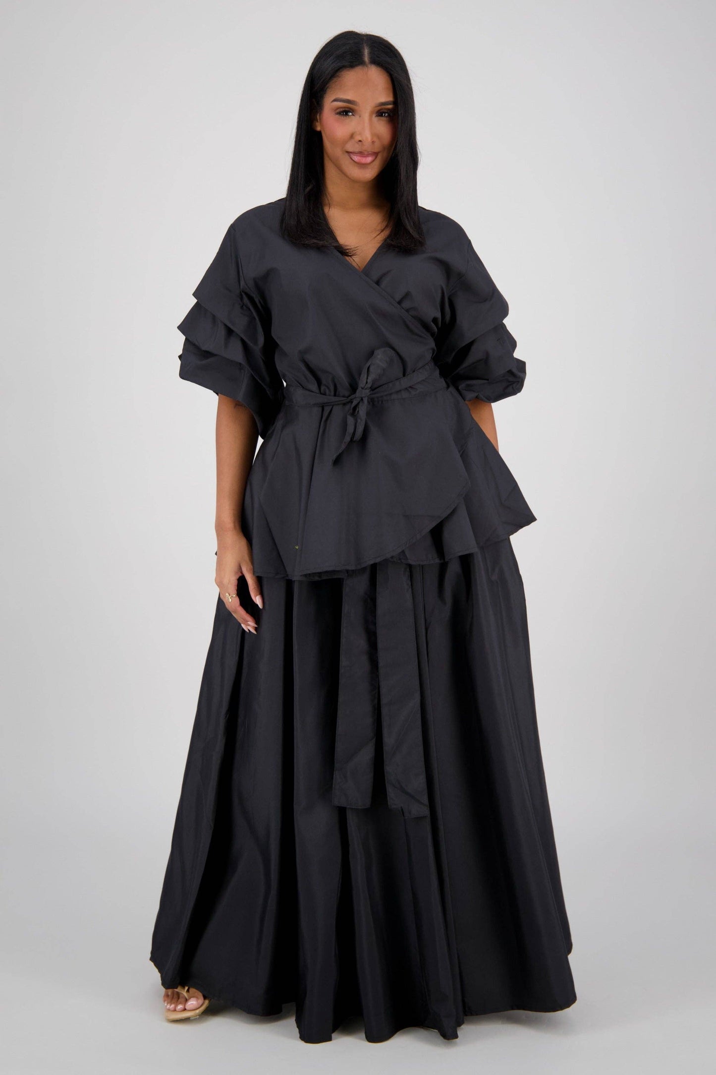 Wrap Top Skirt Set AS-25077
