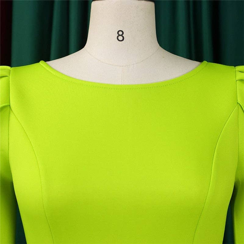 Solid Color Elegant Fashion Banquet Dress Skirt