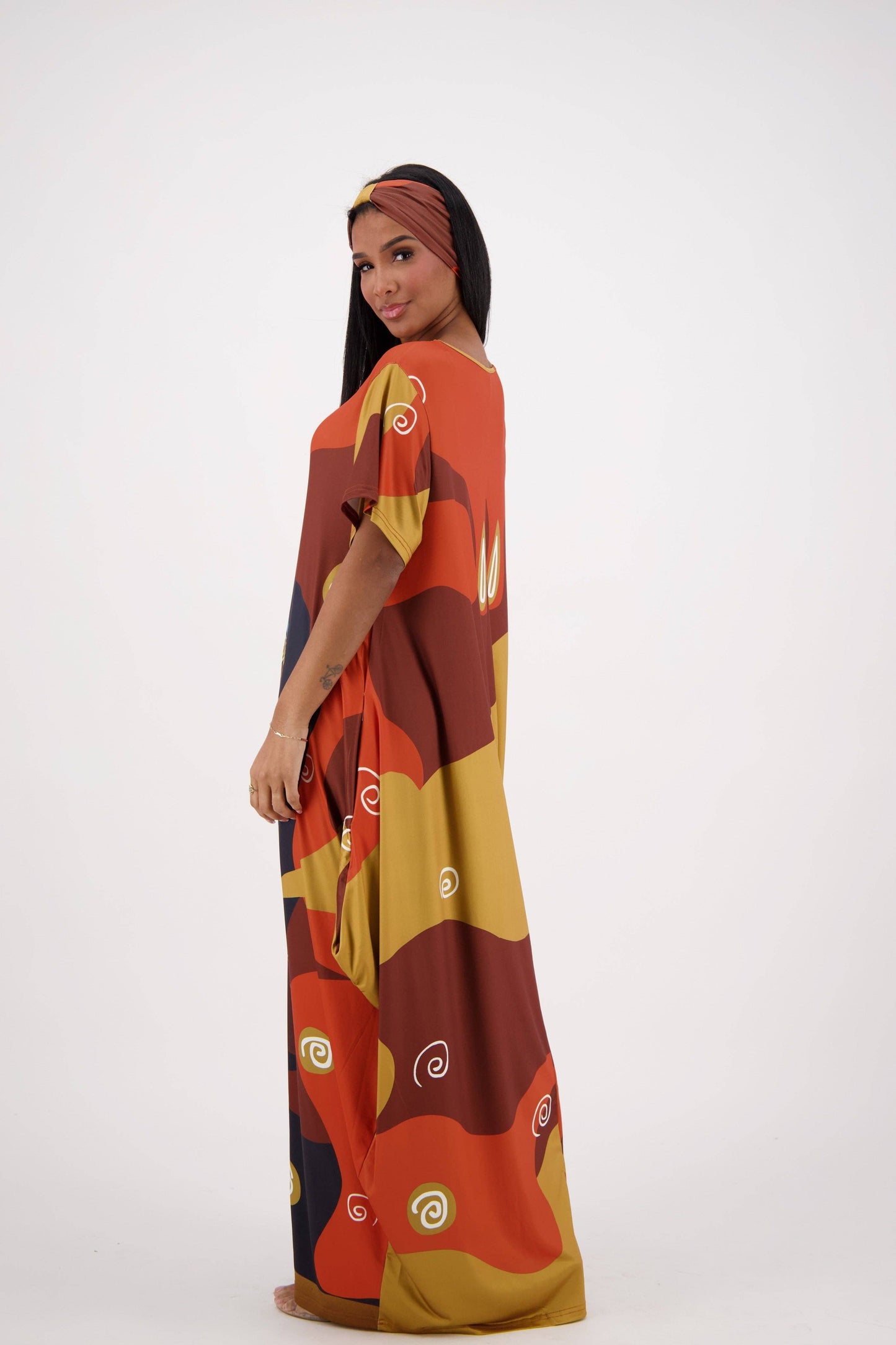 African Print Kaftan CH8855