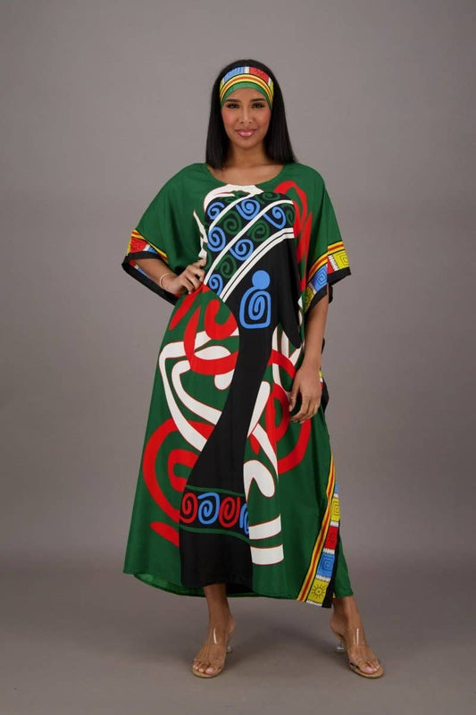 Mali Mirage African Print Kaftan KAF-42206