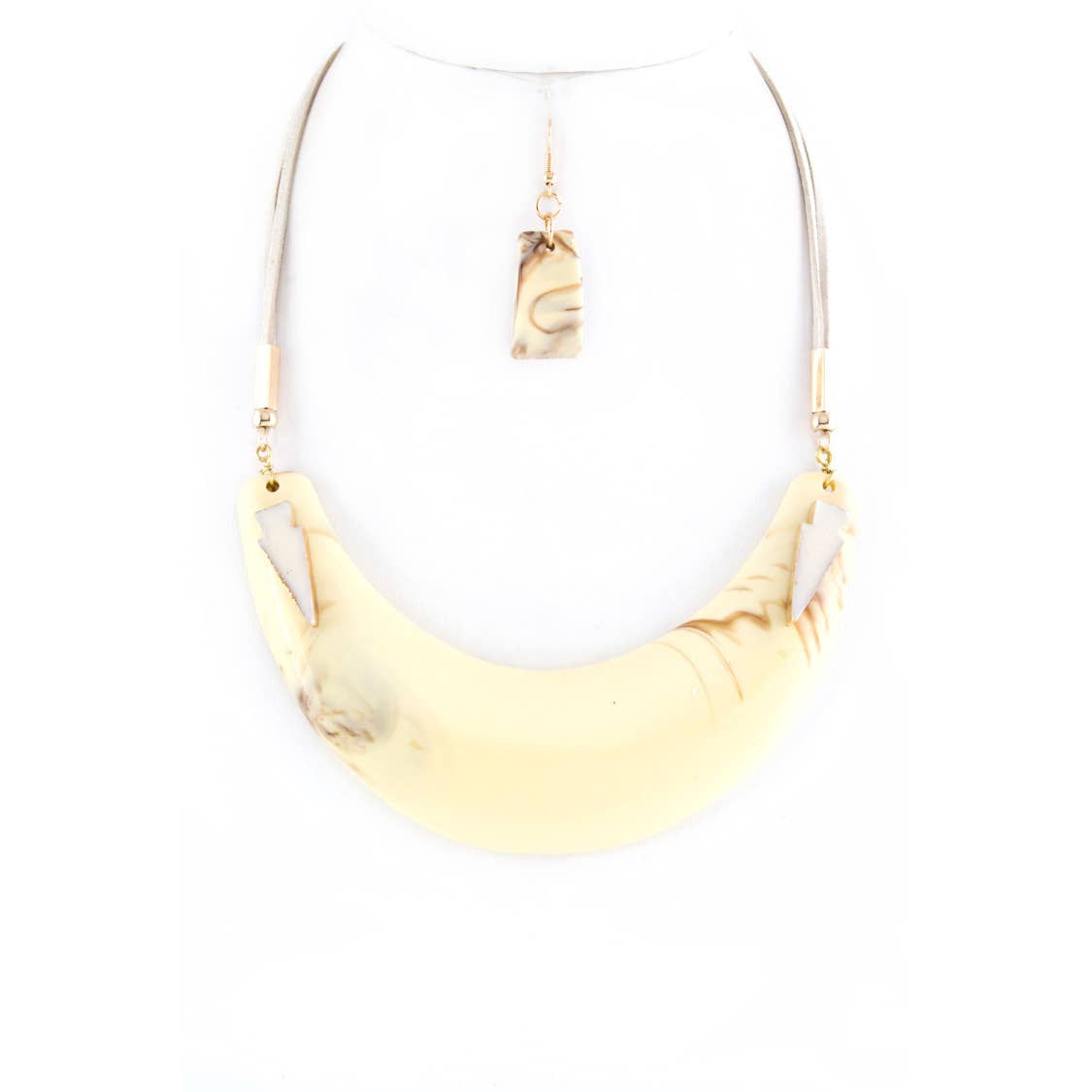 Arrows & Resin Collar Necklace Set