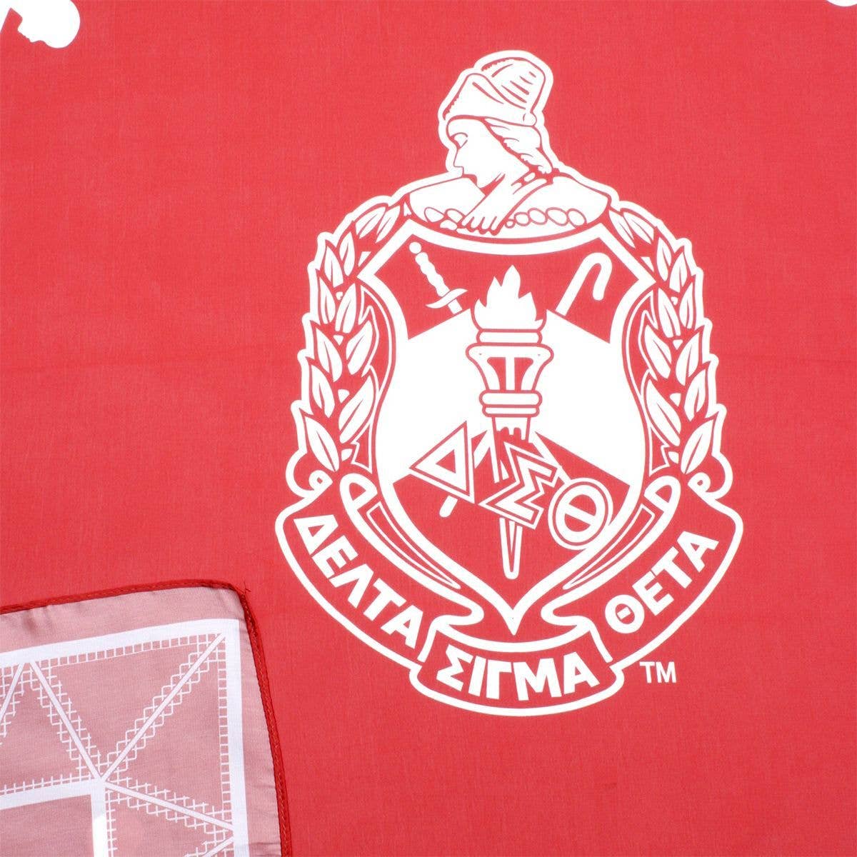 DST Sorority Red Square Scarf