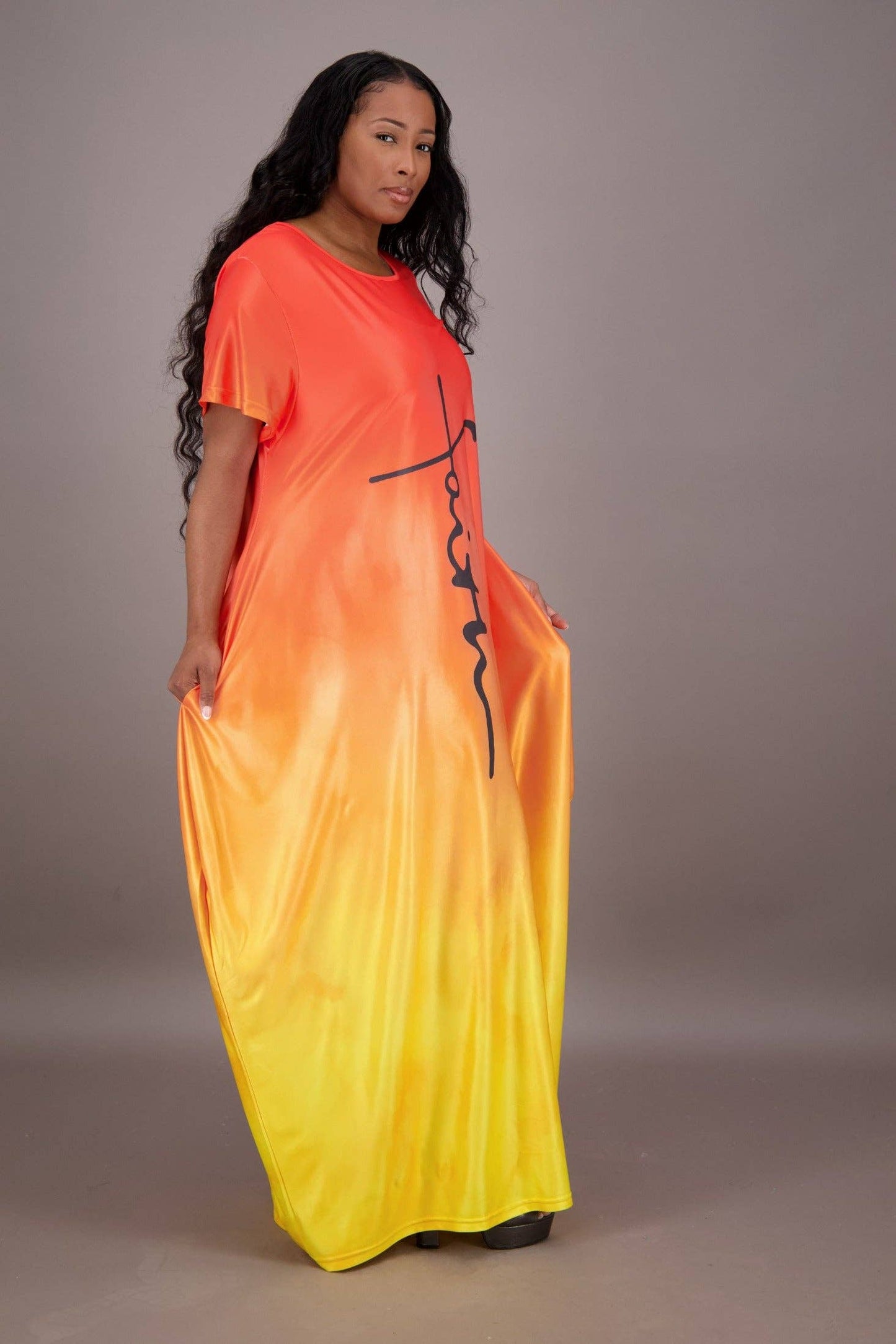 Gradient Dye Faith Dress