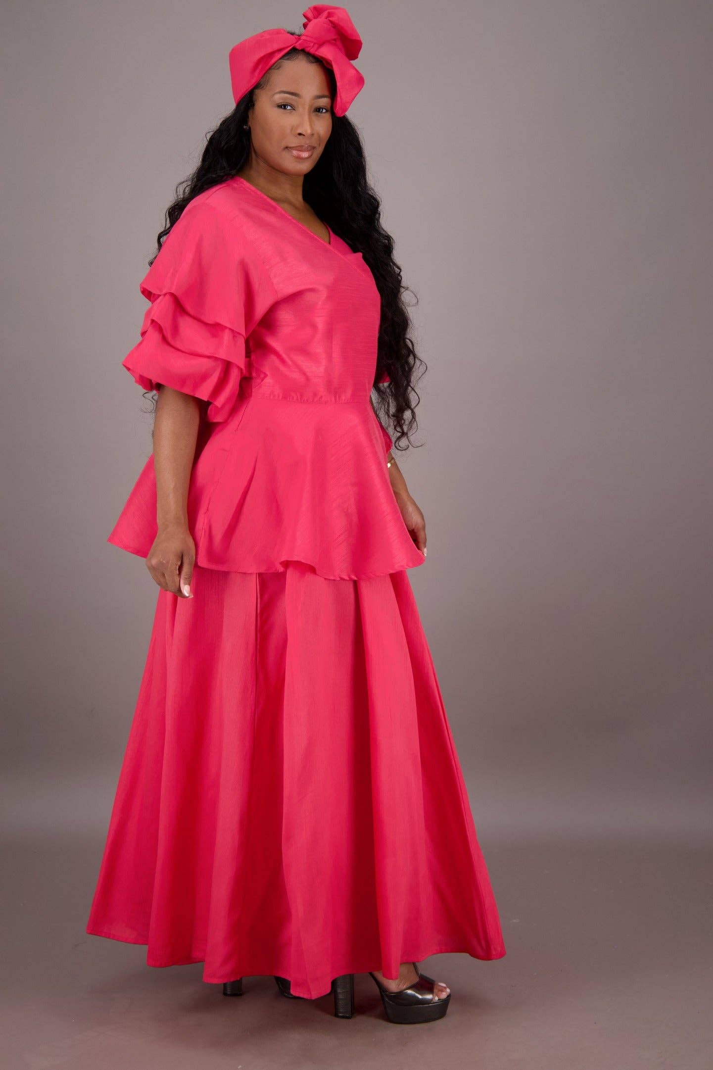 Regal Peplum Skirt Set APS-25072