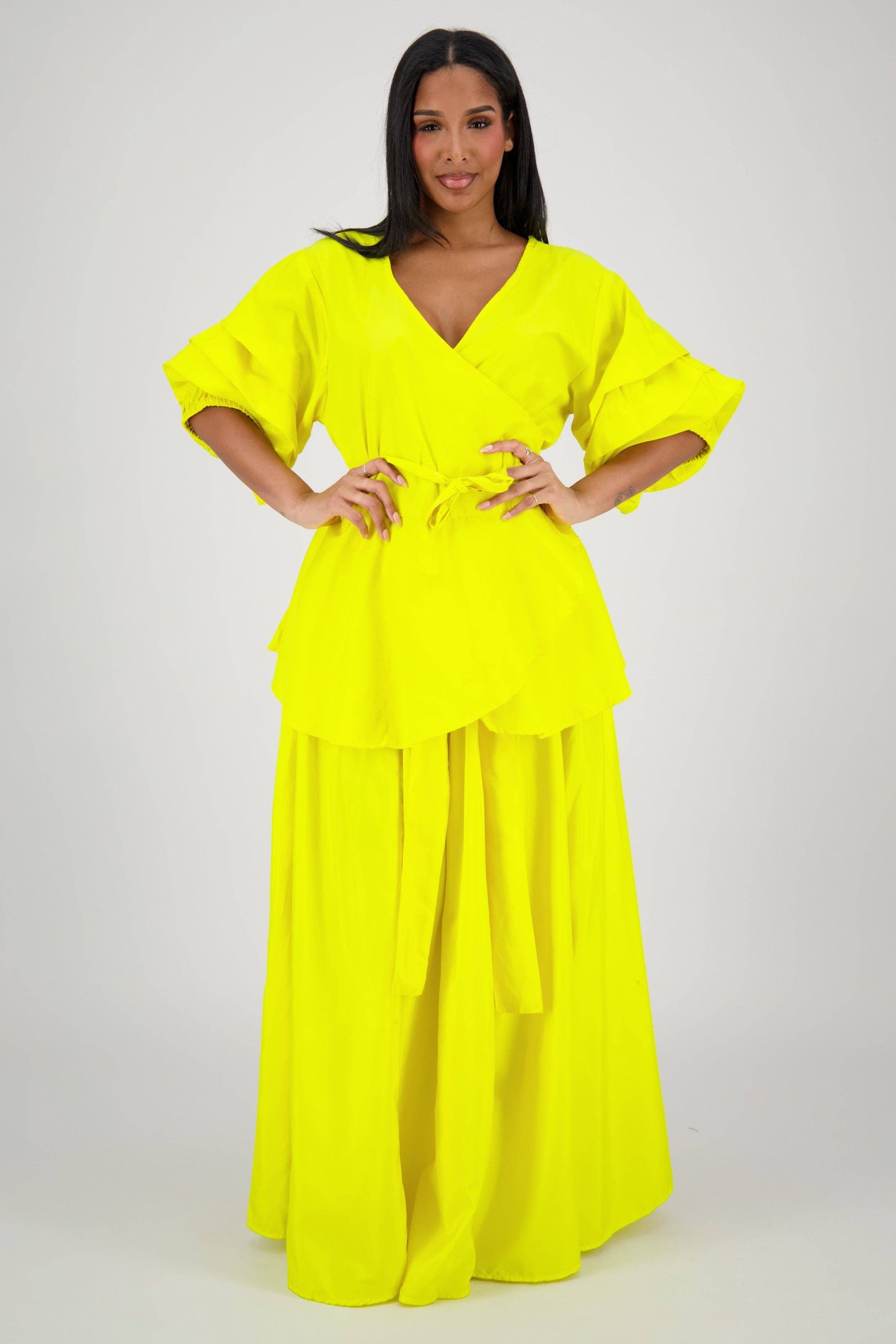 Wrap Top Skirt Set AS-25077